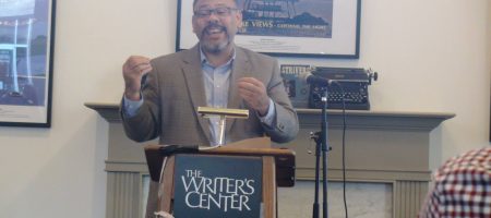 Robert J. Williams, author of "Strivers and Other Stories" reading at the Writets' Center, Bethesda, MD